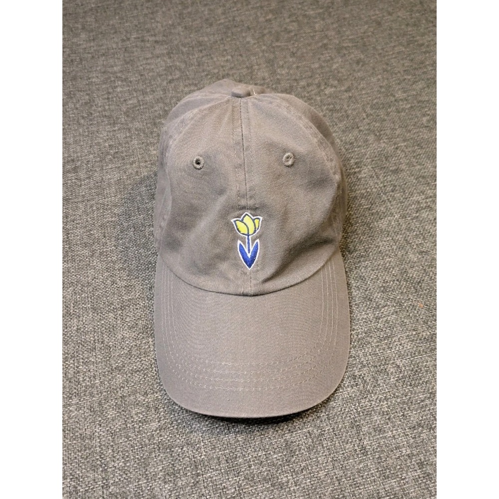 Dutch Bros Coffee Strapback Adjustable Gray Oregon State Flower Logo Cap OS